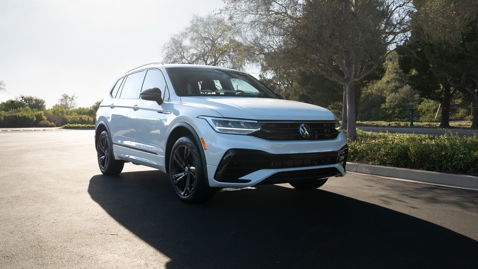 White VW Tiguan R-Line after a 2-year graphene ceramic coating and single-stage paint correction